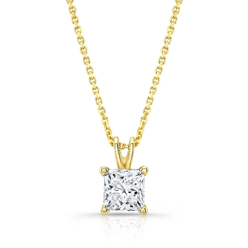 Jewelry Clearance – Final Chance To Save Big Princess Diamond Solitaire Pendant In A 14k Yellow Gold 4-prong Basket Setting, 1.25ct. T.w. (hi, Si1-si2) Jewelry Clearance – Final Chance To Save Big Princess Diamond Solitaire Pendant In A 14k Yellow Gold 4-prong Basket Setting, 1.25ct. T.w. (hi, Si1-si2)