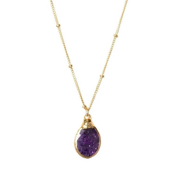 Unmissable Deals On Handmade Jewelry Collections Purple Goldstone Necklace