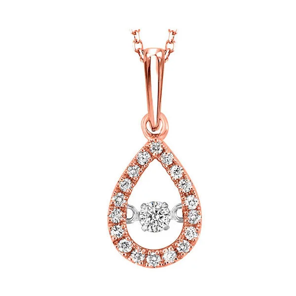 Grab Your Dream Jewelry At The Lowest Prices 10KT ROSE GOLD DIAMOND (1/5CTW) PENDANT Grab Your Dream Jewelry At The Lowest Prices 10KT ROSE GOLD DIAMOND (1/5CTW) PENDANT