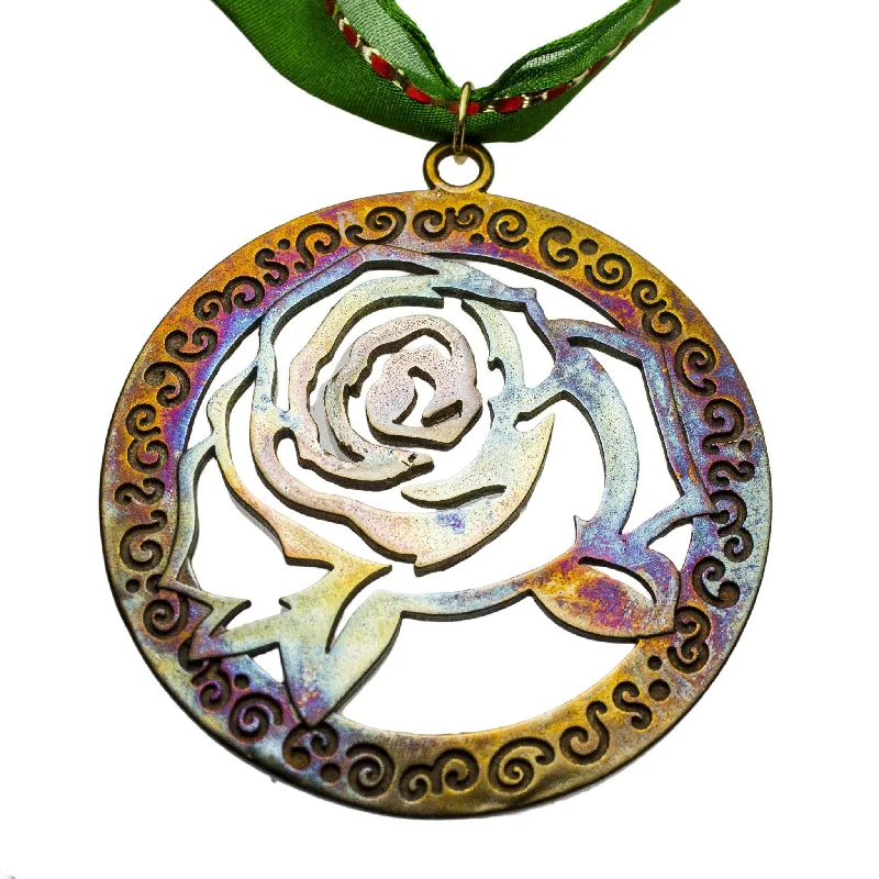 Chic, Trendy, And Affordable Jewelry Sale Rose Ornament with Ribbon