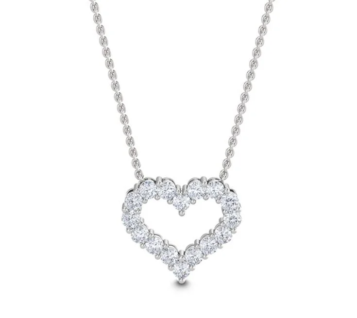 Beautiful Jewelry, Breathtaking Discounts – Hurry In Round Diamond Heart Pendant Necklace Beautiful Jewelry, Breathtaking Discounts – Hurry In Round Diamond Heart Pendant Necklace