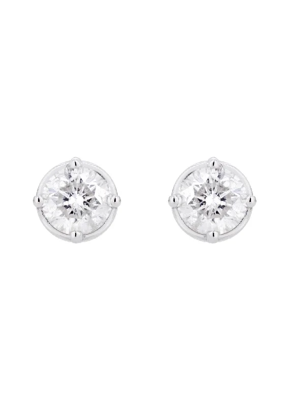 Round Diamond Stud Earrings | 1.1 Carats