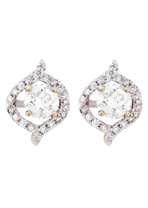 Round Diamond Stud Earrings | 1.64 Carats