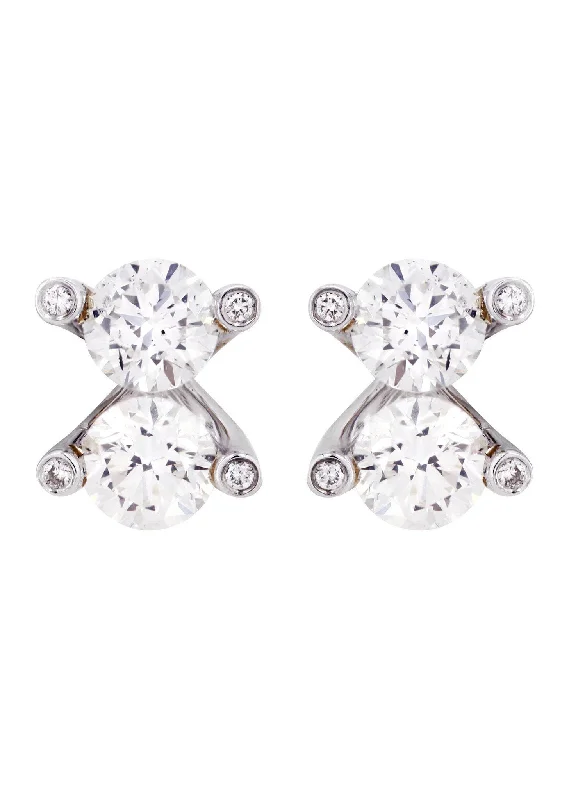 Seasonal Jewelry Sale – Upgrade Your Style Today Round Diamond Stud Earrings | 2.36 Carats