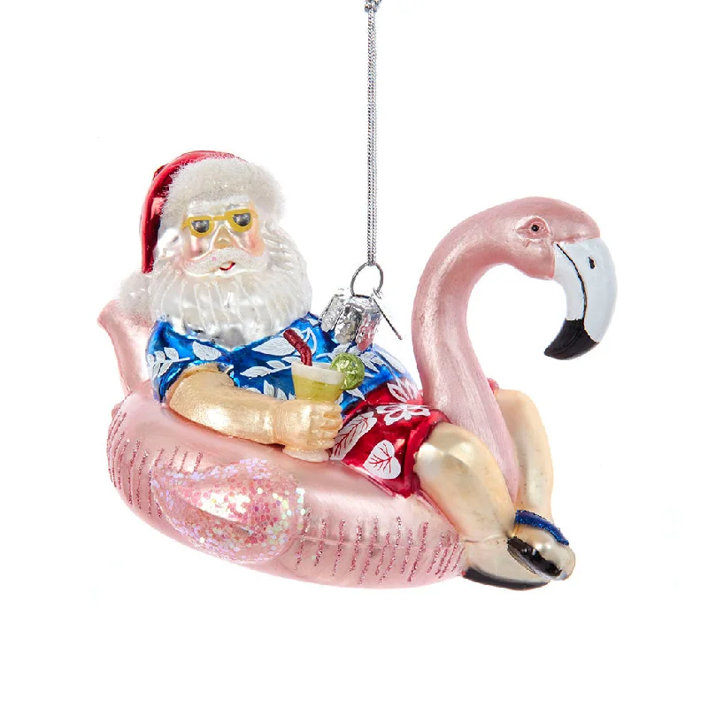 Affordable Elegance – Premium Jewelry At Special Prices Santa in Flamingo Floatie Ornament