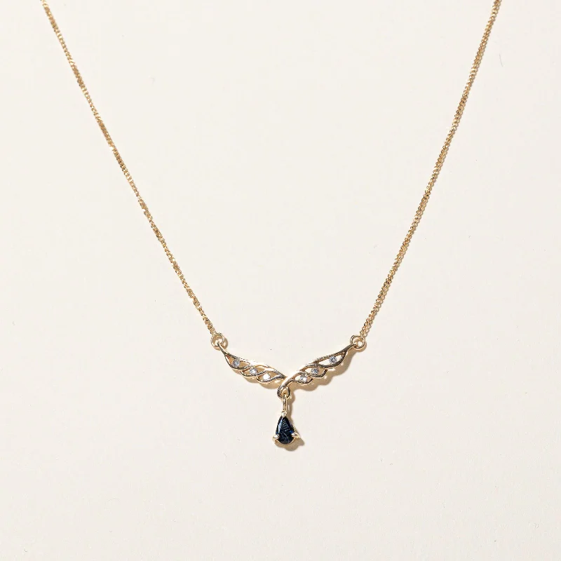 Trending Jewelry Now At Unbeatable Prices Sapphire & Diamond Necklace | 0.20ct, 0.06ctw | 18" | Trending Jewelry Now At Unbeatable Prices Sapphire & Diamond Necklace | 0.20ct, 0.06ctw | 18" |