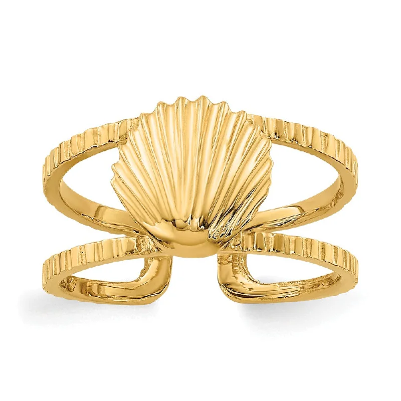 Elegant Necklaces And Bracelets At Limited-Time Offers Sea Shell Toe Ring in 14K Yellow Gold Elegant Necklaces And Bracelets At Limited-Time Offers Sea Shell Toe Ring in 14K Yellow Gold