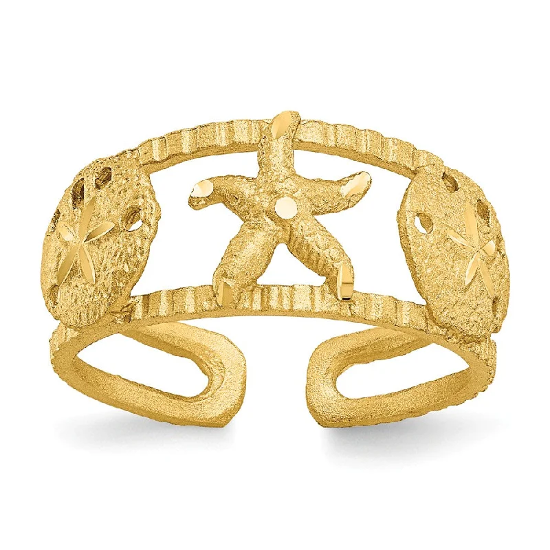 Affordable Luxury Jewelry – Style At A Great Price Seashells Toes Ring in 14 Karat Gold Affordable Luxury Jewelry – Style At A Great Price Seashells Toes Ring in 14 Karat Gold