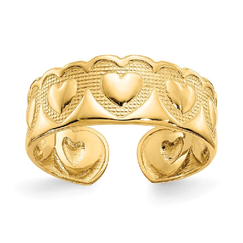 Elegant Jewelry, Affordable Luxury – Shop Now Solid Heart Toe Ring in 14K Yellow Gold Elegant Jewelry, Affordable Luxury – Shop Now Solid Heart Toe Ring in 14K Yellow Gold