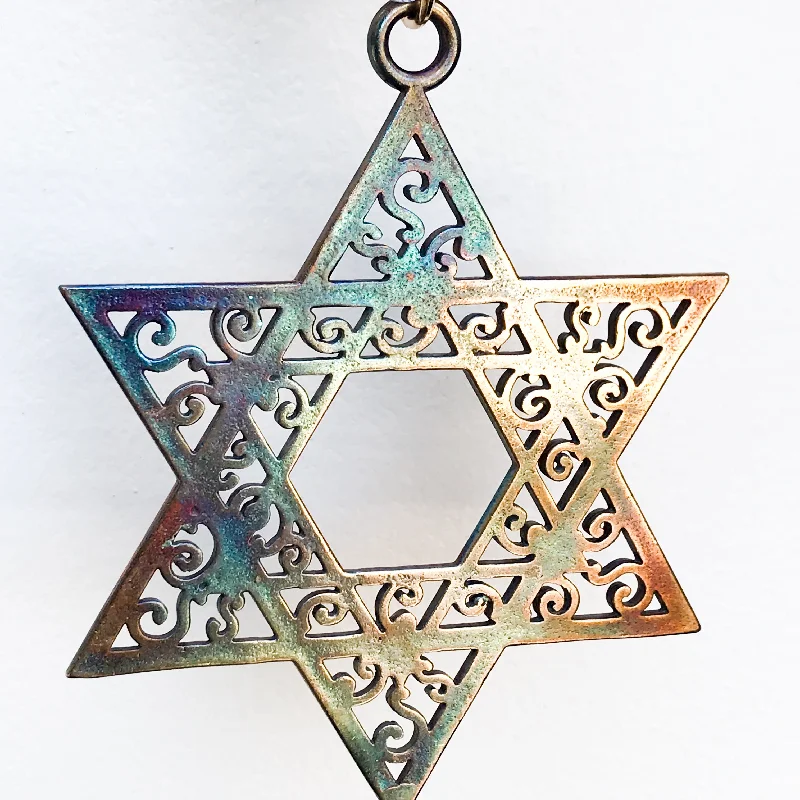 Huge Markdowns On Premium Jewelry Styles Star of David Filigree Ornament with Ribbon Huge Markdowns On Premium Jewelry Styles Star of David Filigree Ornament with Ribbon