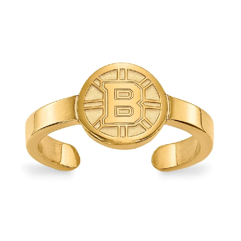 Sparkle In Style With Our Best Jewelry Deals Sterling Silver 14k Yellow Gold Plated NHL Boston Bruins Toe Ring Sparkle In Style With Our Best Jewelry Deals Sterling Silver 14k Yellow Gold Plated NHL Boston Bruins Toe Ring
