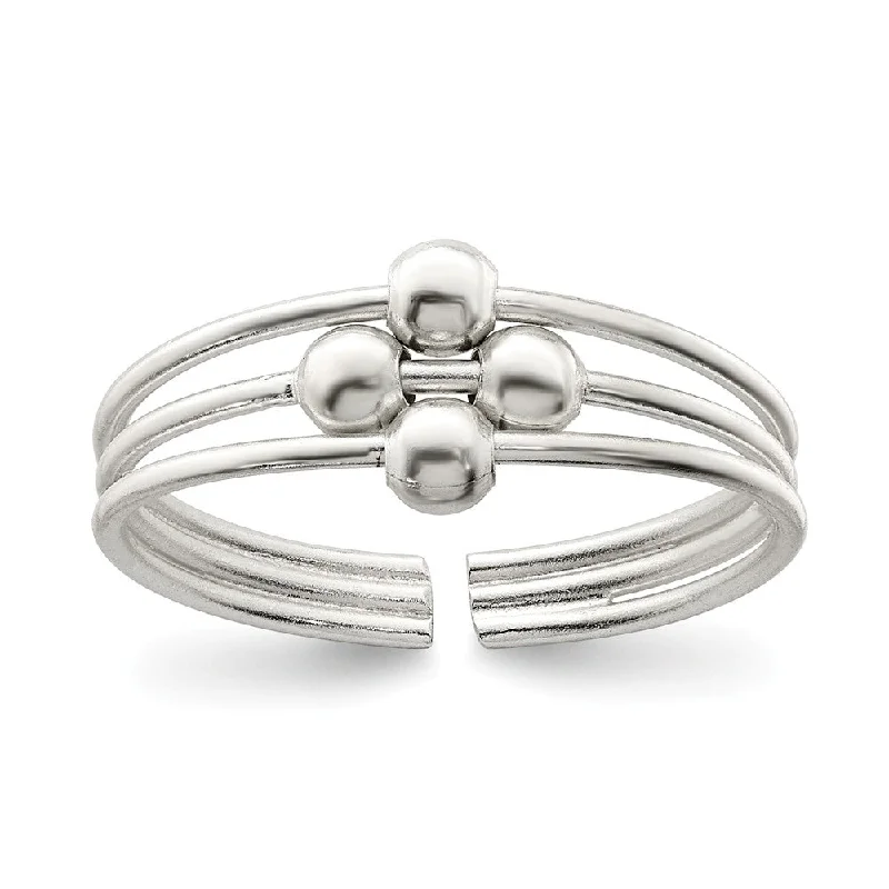 Must-Have Jewelry At Unbelievable Discounts Sterling Silver Bead Toe Ring