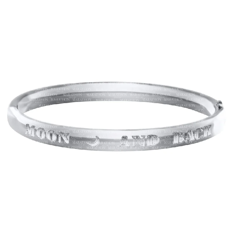 Handcrafted Jewelry Sale – Unique Designs At Low Prices Sterling Silver Engraved Baby Bangle "I Love You to the Moon and Back" Handcrafted Jewelry Sale – Unique Designs At Low Prices Sterling Silver Engraved Baby Bangle "I Love You to the Moon and Back"