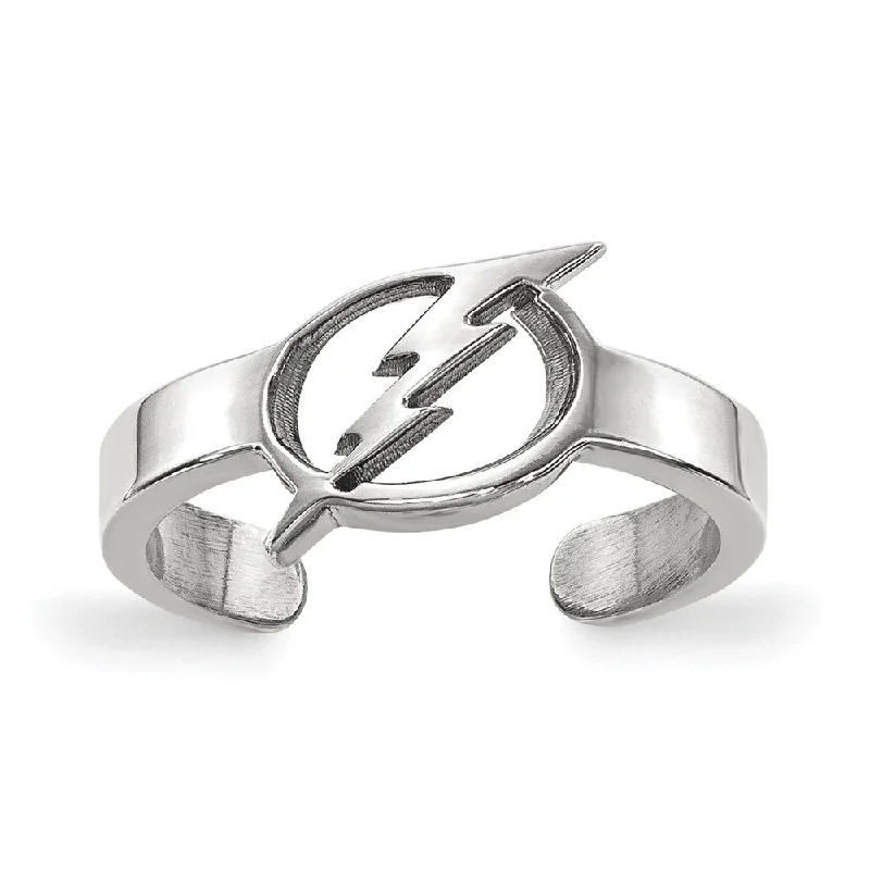 Huge Savings On Premium Jewelry Styles Sterling Silver NHL Tampa Bay Lightning Toe Ring Huge Savings On Premium Jewelry Styles Sterling Silver NHL Tampa Bay Lightning Toe Ring