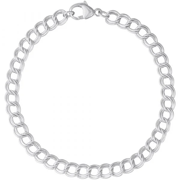 Modern Statement Jewelry For Bold Styling Sterling Silver Petite Double Link Bracelet Modern Statement Jewelry For Bold Styling Sterling Silver Petite Double Link Bracelet