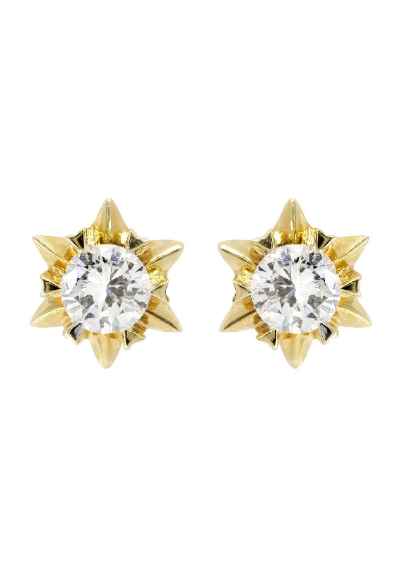 Discounted Luxury Jewelry – Shine Without The Splurge Stud Diamond Earrings For Men | 14K Yellow Gold | 0.59 Carats Discounted Luxury Jewelry – Shine Without The Splurge Stud Diamond Earrings For Men | 14K Yellow Gold | 0.59 Carats