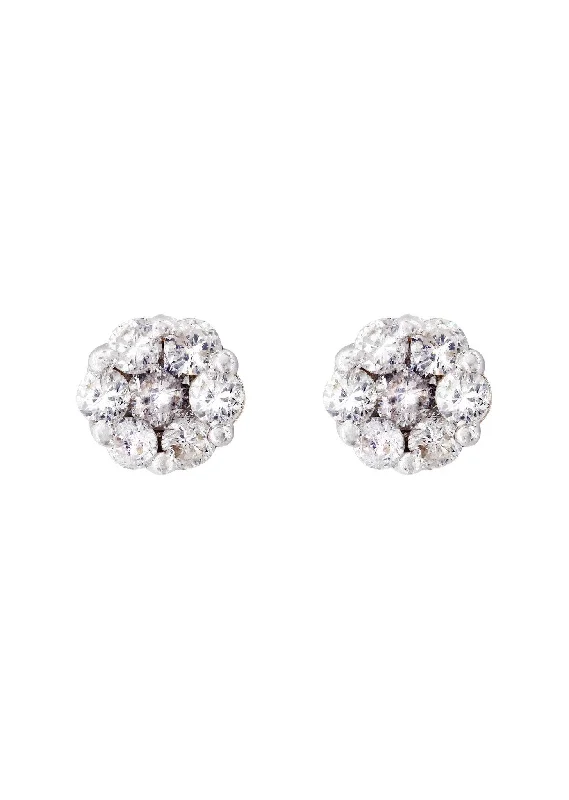 Stud Diamond Earrings For Men Illusion Set | 14K Yellow Gold | 0.43 Carats