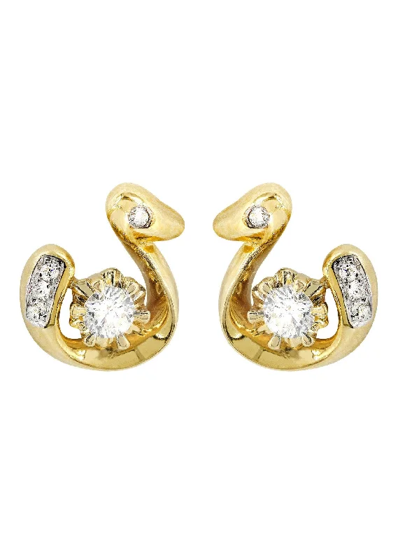 Bestselling Jewelry Now On Sale – Elevate Your Look Swan Diamond Stud Earrings For Men | 14K Yellow Gold | 0.3 Carats Bestselling Jewelry Now On Sale – Elevate Your Look Swan Diamond Stud Earrings For Men | 14K Yellow Gold | 0.3 Carats