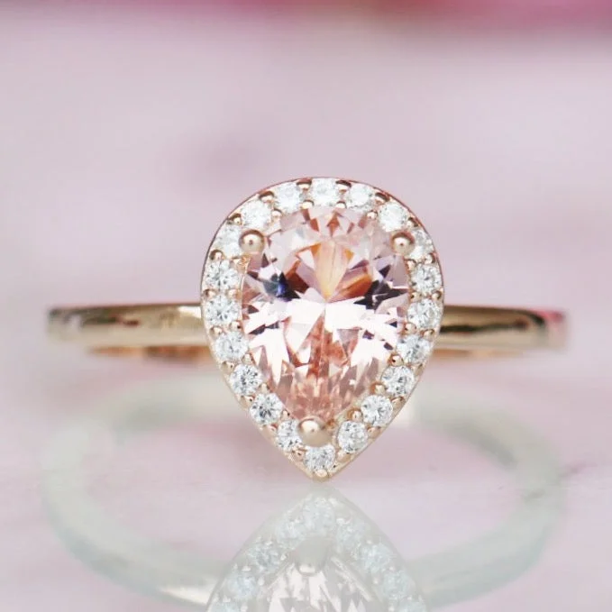 Flash Deals On Fine Jewelry – Shop Before It's Gone Camila Morganite Ring- 14K Rose Gold Vermeil Flash Deals On Fine Jewelry – Shop Before It's Gone Camila Morganite Ring- 14K Rose Gold Vermeil