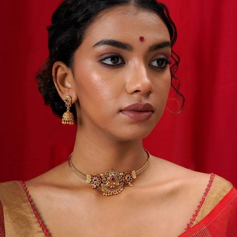 Unmissable Jewelry Discounts – Elevate Your Look For Less Teejh Arundhati Gold Red And Green Necklace Set Unmissable Jewelry Discounts – Elevate Your Look For Less Teejh Arundhati Gold Red And Green Necklace Set