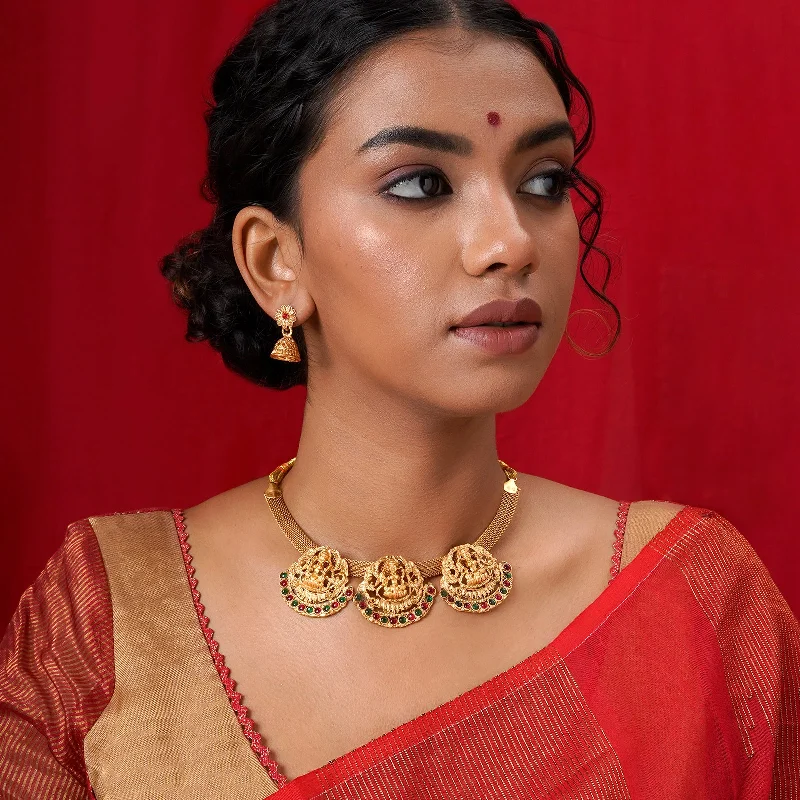 Shine In Style – Shop Jewelry Discounts Today Teejh Mahari Gold Red And Green Necklace Set Shine In Style – Shop Jewelry Discounts Today Teejh Mahari Gold Red And Green Necklace Set