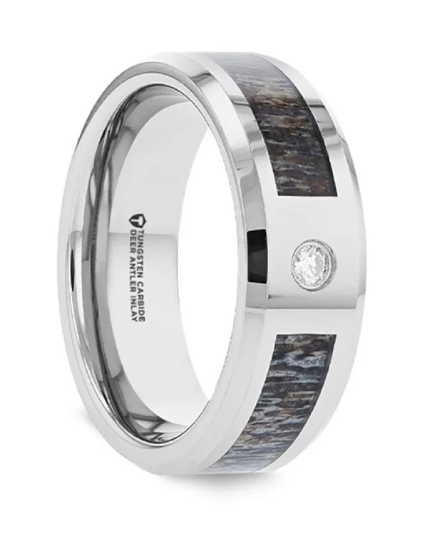 Unmissable Jewelry Sale – Shop Before It's Too Late Tungsten Carbide ‘Colton’ 8mm Ombre Deer Antler Inlay Diamond Wedding Band Unmissable Jewelry Sale – Shop Before It's Too Late Tungsten Carbide ‘Colton’ 8mm Ombre Deer Antler Inlay Diamond Wedding Band