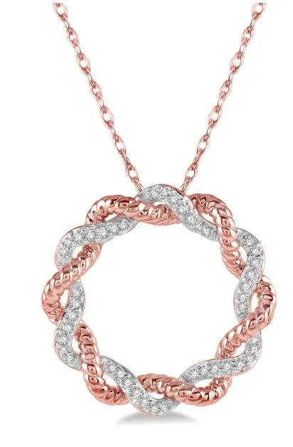 Sparkle For Less – Shop Jewelry Deals Now Twisted Circle Pendant Necklace