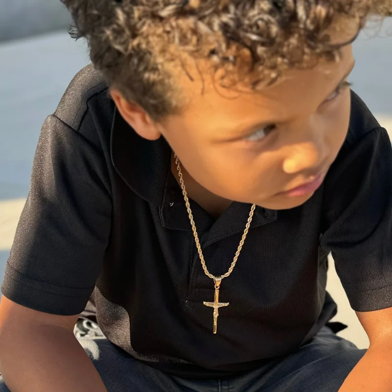 Timeless Jewelry At Special Discount Rates Unisex Kids' Crucifix Necklace