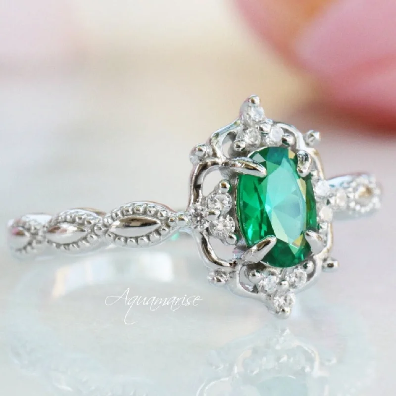 Sparkle For Less – Shop Our Limited-Time Jewelry Deals Claire Emerald Ring- Sterling Silver Sparkle For Less – Shop Our Limited-Time Jewelry Deals Claire Emerald Ring- Sterling Silver