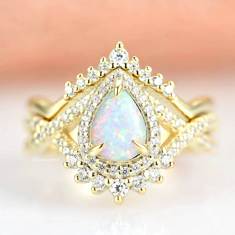 Shop Jewelry That Shines Without The High Price Harper Opal Ring Set-14K Yellow Gold Vermeil Shop Jewelry That Shines Without The High Price Harper Opal Ring Set-14K Yellow Gold Vermeil