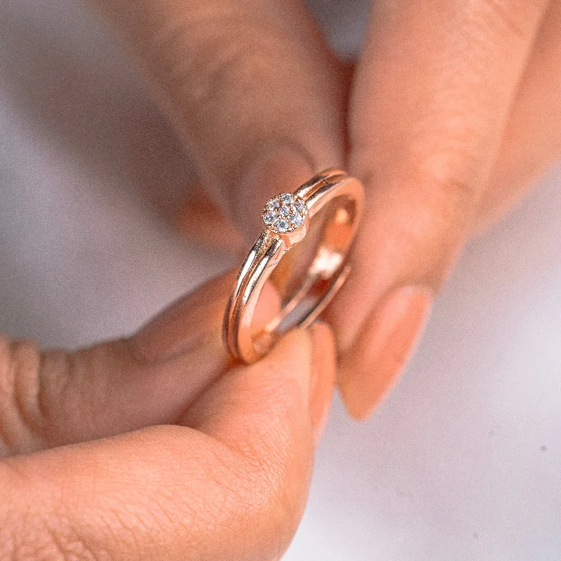 Flash Sale On Stunning Jewelry – Limited Stock Available White diamond stylish rose gold silver ring Flash Sale On Stunning Jewelry – Limited Stock Available White diamond stylish rose gold silver ring