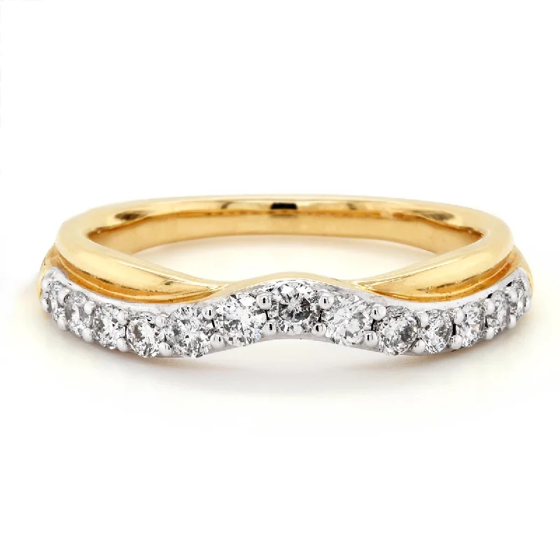 Must-Have Jewelry Pieces At Reduced Prices YELLOW GOLD WEDDING BAND WITH 13 DIAMONDS, 1/2 CT TW Must-Have Jewelry Pieces At Reduced Prices YELLOW GOLD WEDDING BAND WITH 13 DIAMONDS, 1/2 CT TW